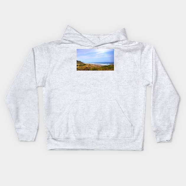 Oregon Coast Beach Kids Hoodie by Burtney